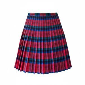 Pendleton Vintage Plaid Wool Skirt Turnabout 50s Pleated ReversibleRetro